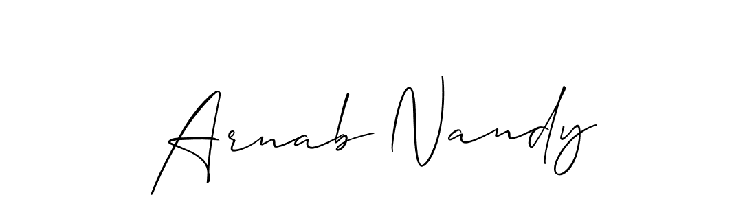 Also You can easily find your signature by using the search form. We will create Arnab Nandy name handwritten signature images for you free of cost using Allison_Script sign style. Arnab Nandy signature style 2 images and pictures png