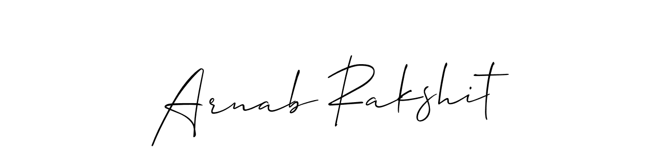 It looks lik you need a new signature style for name Arnab Rakshit. Design unique handwritten (Allison_Script) signature with our free signature maker in just a few clicks. Arnab Rakshit signature style 2 images and pictures png