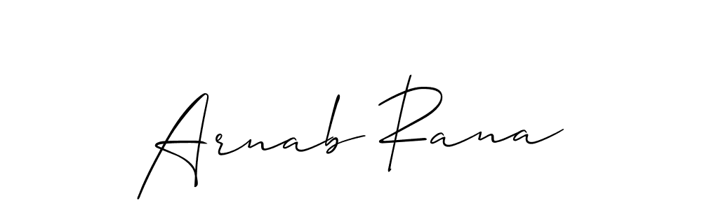 Arnab Rana stylish signature style. Best Handwritten Sign (Allison_Script) for my name. Handwritten Signature Collection Ideas for my name Arnab Rana. Arnab Rana signature style 2 images and pictures png
