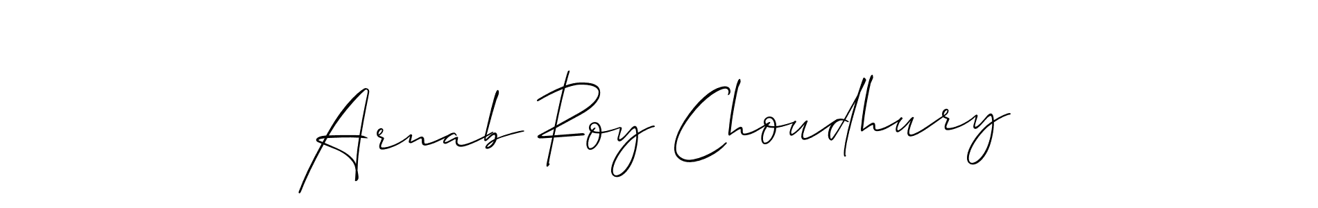 The best way (Allison_Script) to make a short signature is to pick only two or three words in your name. The name Arnab Roy Choudhury include a total of six letters. For converting this name. Arnab Roy Choudhury signature style 2 images and pictures png