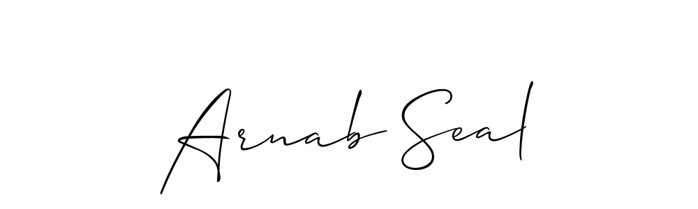 Also You can easily find your signature by using the search form. We will create Arnab Seal name handwritten signature images for you free of cost using Allison_Script sign style. Arnab Seal signature style 2 images and pictures png