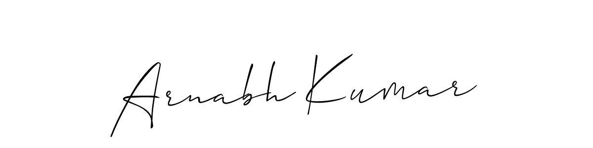 You should practise on your own different ways (Allison_Script) to write your name (Arnabh Kumar) in signature. don't let someone else do it for you. Arnabh Kumar signature style 2 images and pictures png