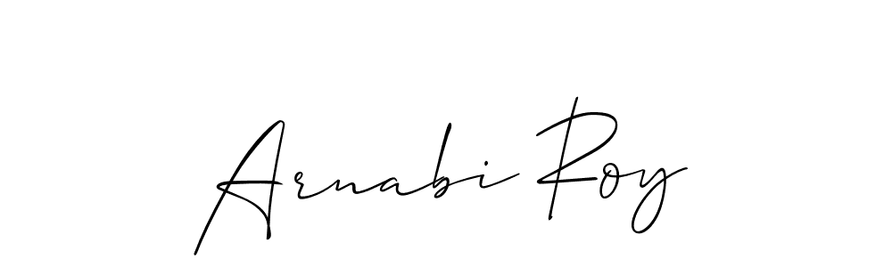 Once you've used our free online signature maker to create your best signature Allison_Script style, it's time to enjoy all of the benefits that Arnabi Roy name signing documents. Arnabi Roy signature style 2 images and pictures png