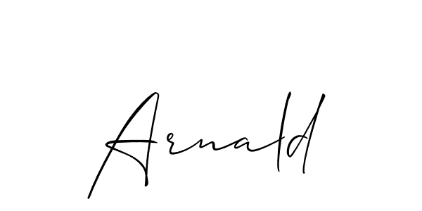 Best and Professional Signature Style for Arnald. Allison_Script Best Signature Style Collection. Arnald signature style 2 images and pictures png