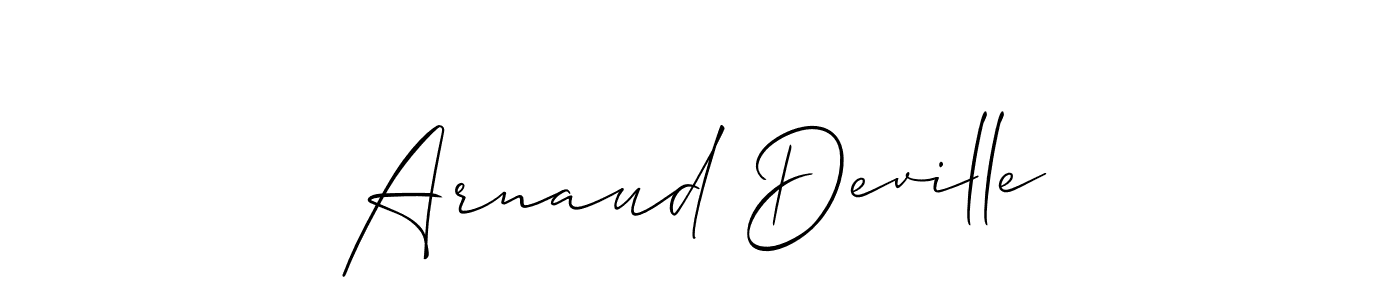 Allison_Script is a professional signature style that is perfect for those who want to add a touch of class to their signature. It is also a great choice for those who want to make their signature more unique. Get Arnaud Deville name to fancy signature for free. Arnaud Deville signature style 2 images and pictures png