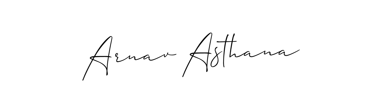 It looks lik you need a new signature style for name Arnav Asthana. Design unique handwritten (Allison_Script) signature with our free signature maker in just a few clicks. Arnav Asthana signature style 2 images and pictures png