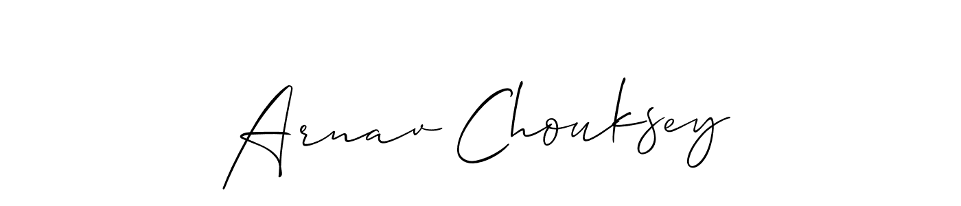 Make a short Arnav Chouksey signature style. Manage your documents anywhere anytime using Allison_Script. Create and add eSignatures, submit forms, share and send files easily. Arnav Chouksey signature style 2 images and pictures png