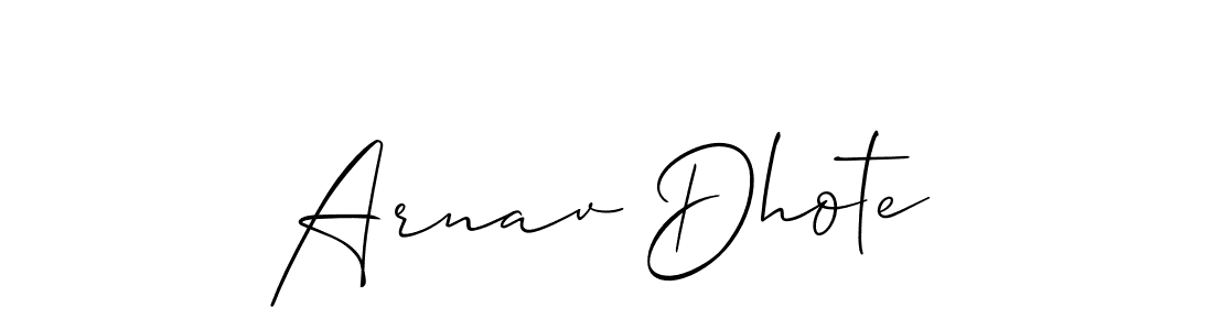 Best and Professional Signature Style for Arnav Dhote. Allison_Script Best Signature Style Collection. Arnav Dhote signature style 2 images and pictures png