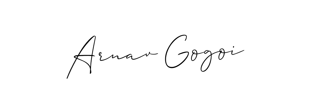 Make a short Arnav Gogoi signature style. Manage your documents anywhere anytime using Allison_Script. Create and add eSignatures, submit forms, share and send files easily. Arnav Gogoi signature style 2 images and pictures png