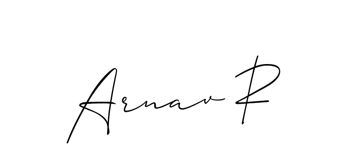 Once you've used our free online signature maker to create your best signature Allison_Script style, it's time to enjoy all of the benefits that Arnav R name signing documents. Arnav R signature style 2 images and pictures png