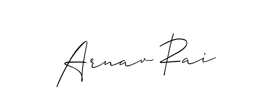 Also we have Arnav Rai name is the best signature style. Create professional handwritten signature collection using Allison_Script autograph style. Arnav Rai signature style 2 images and pictures png