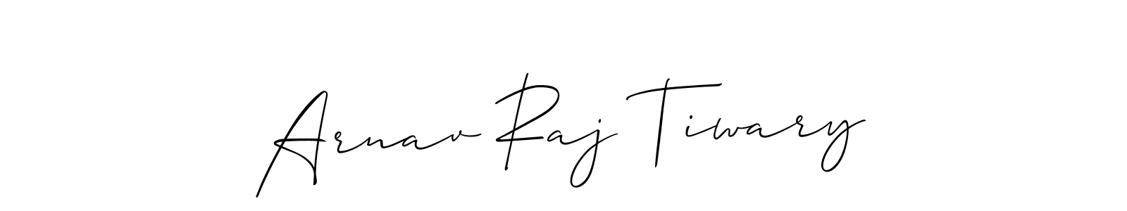Make a beautiful signature design for name Arnav Raj Tiwary. With this signature (Allison_Script) style, you can create a handwritten signature for free. Arnav Raj Tiwary signature style 2 images and pictures png