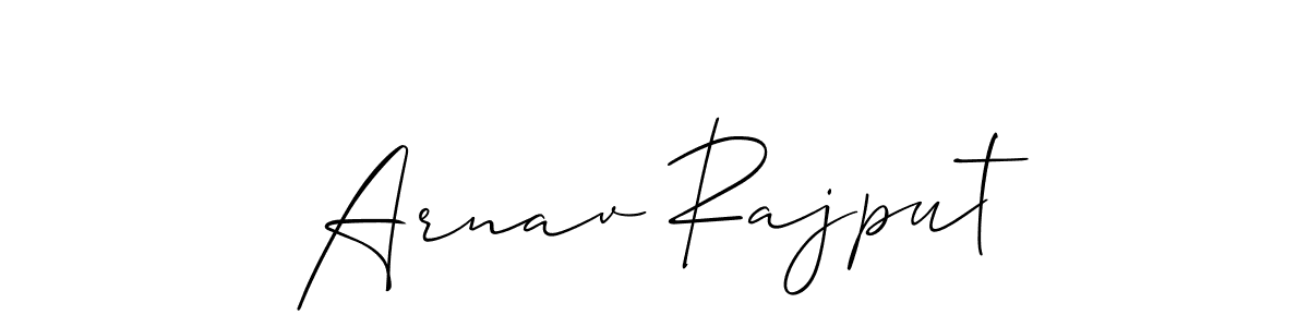 Arnav Rajput stylish signature style. Best Handwritten Sign (Allison_Script) for my name. Handwritten Signature Collection Ideas for my name Arnav Rajput. Arnav Rajput signature style 2 images and pictures png
