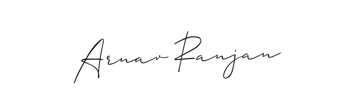 Create a beautiful signature design for name Arnav Ranjan. With this signature (Allison_Script) fonts, you can make a handwritten signature for free. Arnav Ranjan signature style 2 images and pictures png