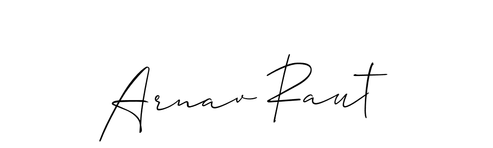 Check out images of Autograph of Arnav Raut name. Actor Arnav Raut Signature Style. Allison_Script is a professional sign style online. Arnav Raut signature style 2 images and pictures png
