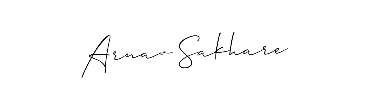 How to make Arnav Sakhare signature? Allison_Script is a professional autograph style. Create handwritten signature for Arnav Sakhare name. Arnav Sakhare signature style 2 images and pictures png