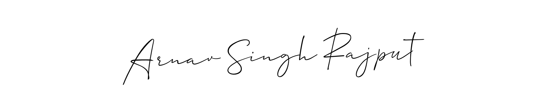 Allison_Script is a professional signature style that is perfect for those who want to add a touch of class to their signature. It is also a great choice for those who want to make their signature more unique. Get Arnav Singh Rajput name to fancy signature for free. Arnav Singh Rajput signature style 2 images and pictures png