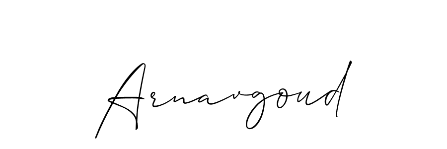 Design your own signature with our free online signature maker. With this signature software, you can create a handwritten (Allison_Script) signature for name Arnavgoud. Arnavgoud signature style 2 images and pictures png