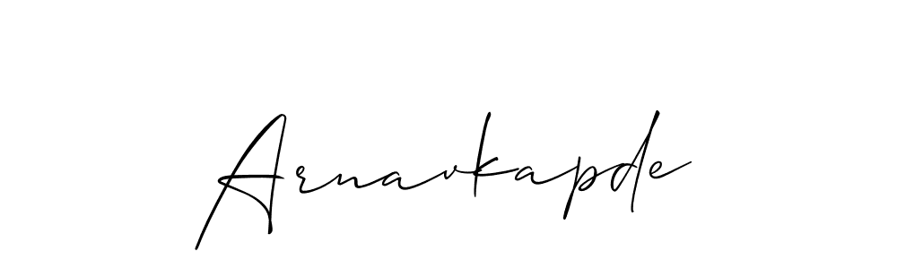 You can use this online signature creator to create a handwritten signature for the name Arnavkapde. This is the best online autograph maker. Arnavkapde signature style 2 images and pictures png