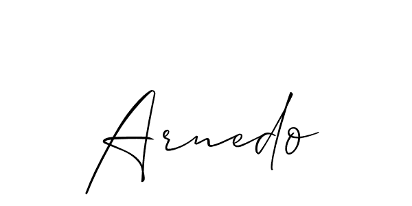 Arnedo stylish signature style. Best Handwritten Sign (Allison_Script) for my name. Handwritten Signature Collection Ideas for my name Arnedo. Arnedo signature style 2 images and pictures png