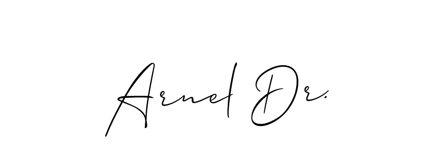 Create a beautiful signature design for name Arnel Dr.. With this signature (Allison_Script) fonts, you can make a handwritten signature for free. Arnel Dr. signature style 2 images and pictures png