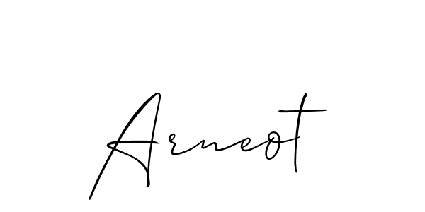 Best and Professional Signature Style for Arneot. Allison_Script Best Signature Style Collection. Arneot signature style 2 images and pictures png