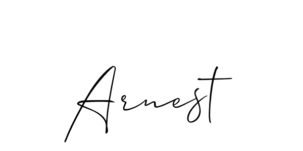 Also we have Arnest name is the best signature style. Create professional handwritten signature collection using Allison_Script autograph style. Arnest signature style 2 images and pictures png