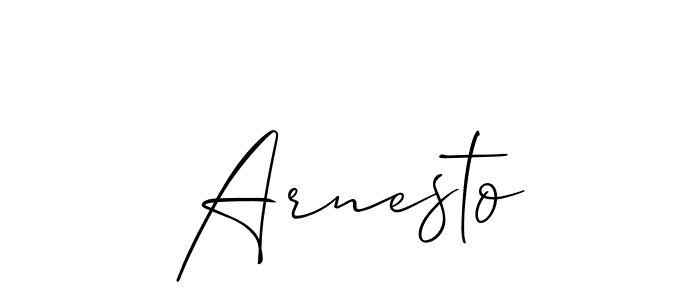 Create a beautiful signature design for name Arnesto. With this signature (Allison_Script) fonts, you can make a handwritten signature for free. Arnesto signature style 2 images and pictures png
