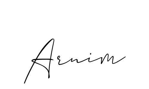 How to make Arnim name signature. Use Allison_Script style for creating short signs online. This is the latest handwritten sign. Arnim signature style 2 images and pictures png