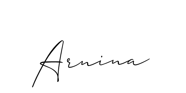 Make a short Arnina signature style. Manage your documents anywhere anytime using Allison_Script. Create and add eSignatures, submit forms, share and send files easily. Arnina signature style 2 images and pictures png