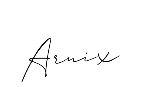 Best and Professional Signature Style for Arnix. Allison_Script Best Signature Style Collection. Arnix signature style 2 images and pictures png