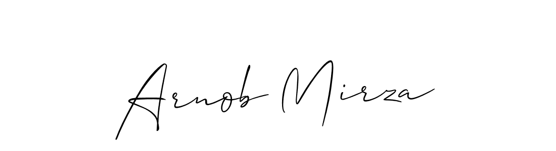 It looks lik you need a new signature style for name Arnob Mirza. Design unique handwritten (Allison_Script) signature with our free signature maker in just a few clicks. Arnob Mirza signature style 2 images and pictures png