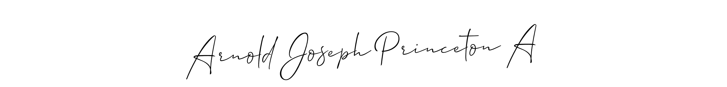 Also You can easily find your signature by using the search form. We will create Arnold Joseph Princeton A name handwritten signature images for you free of cost using Allison_Script sign style. Arnold Joseph Princeton A signature style 2 images and pictures png