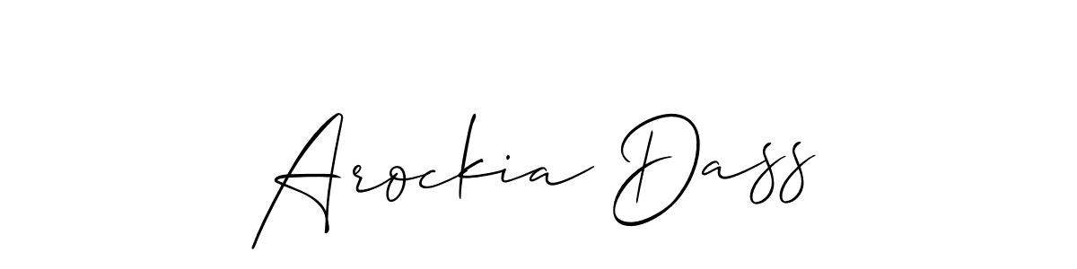 Similarly Allison_Script is the best handwritten signature design. Signature creator online .You can use it as an online autograph creator for name Arockia Dass. Arockia Dass signature style 2 images and pictures png