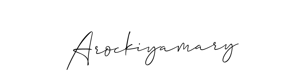 Also You can easily find your signature by using the search form. We will create Arockiyamary name handwritten signature images for you free of cost using Allison_Script sign style. Arockiyamary signature style 2 images and pictures png