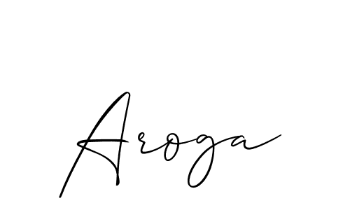 Make a short Aroga signature style. Manage your documents anywhere anytime using Allison_Script. Create and add eSignatures, submit forms, share and send files easily. Aroga signature style 2 images and pictures png