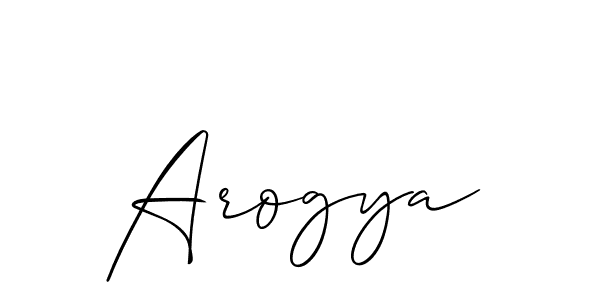 You should practise on your own different ways (Allison_Script) to write your name (Arogya) in signature. don't let someone else do it for you. Arogya signature style 2 images and pictures png