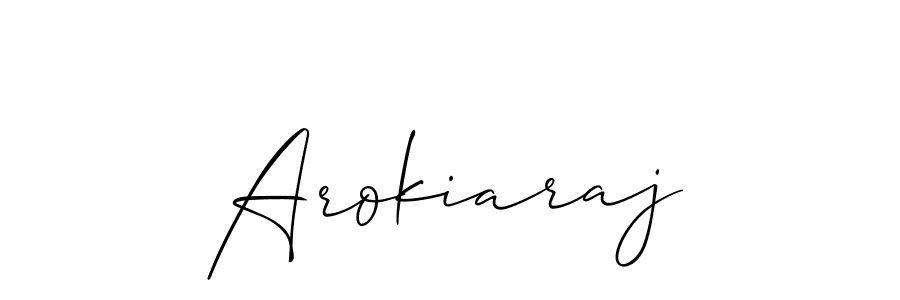 You should practise on your own different ways (Allison_Script) to write your name (Arokiaraj) in signature. don't let someone else do it for you. Arokiaraj signature style 2 images and pictures png