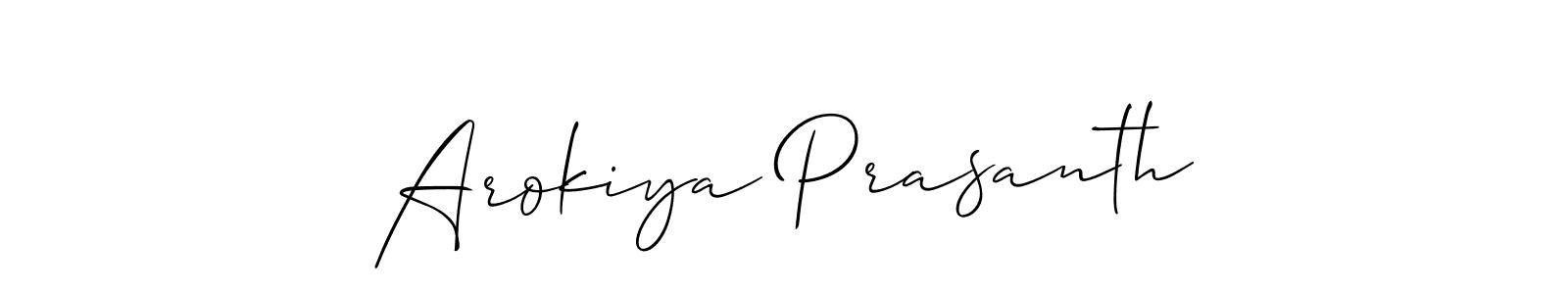 Make a beautiful signature design for name Arokiya Prasanth. Use this online signature maker to create a handwritten signature for free. Arokiya Prasanth signature style 2 images and pictures png