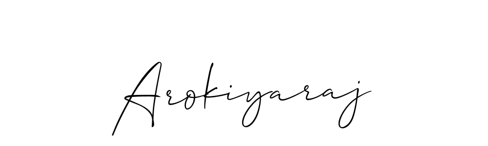 You should practise on your own different ways (Allison_Script) to write your name (Arokiyaraj) in signature. don't let someone else do it for you. Arokiyaraj signature style 2 images and pictures png