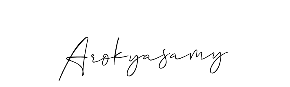 You should practise on your own different ways (Allison_Script) to write your name (Arokyasamy) in signature. don't let someone else do it for you. Arokyasamy signature style 2 images and pictures png