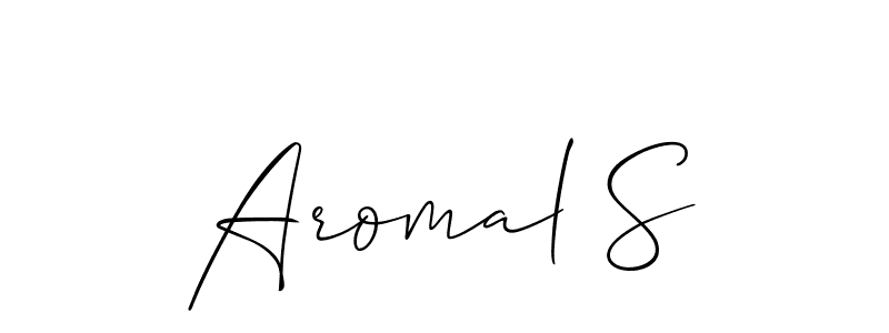Best and Professional Signature Style for Aromal S. Allison_Script Best Signature Style Collection. Aromal S signature style 2 images and pictures png