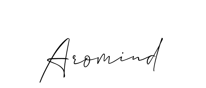 Similarly Allison_Script is the best handwritten signature design. Signature creator online .You can use it as an online autograph creator for name Aromind. Aromind signature style 2 images and pictures png