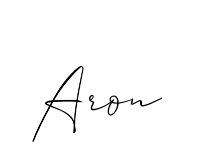 Also You can easily find your signature by using the search form. We will create Aron name handwritten signature images for you free of cost using Allison_Script sign style. Aron signature style 2 images and pictures png