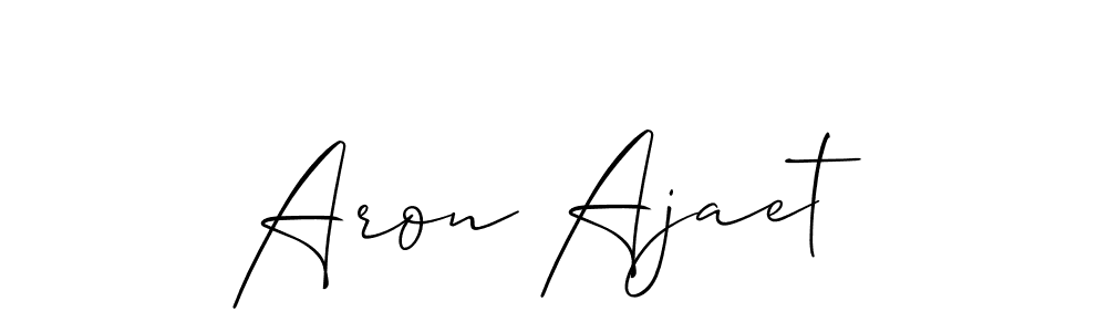 Check out images of Autograph of Aron Ajaet name. Actor Aron Ajaet Signature Style. Allison_Script is a professional sign style online. Aron Ajaet signature style 2 images and pictures png