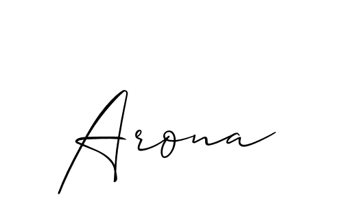 Allison_Script is a professional signature style that is perfect for those who want to add a touch of class to their signature. It is also a great choice for those who want to make their signature more unique. Get Arona name to fancy signature for free. Arona signature style 2 images and pictures png