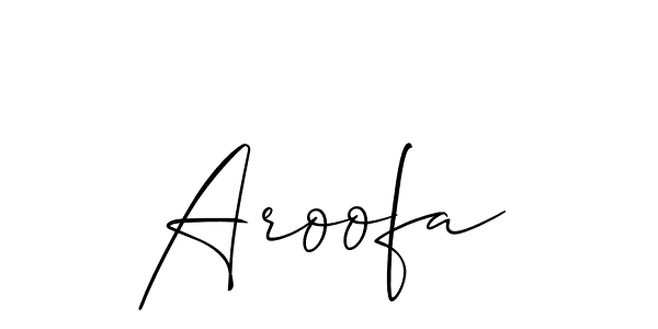 Make a beautiful signature design for name Aroofa. Use this online signature maker to create a handwritten signature for free. Aroofa signature style 2 images and pictures png