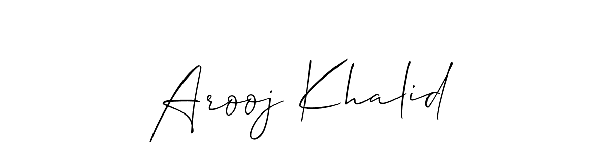 You can use this online signature creator to create a handwritten signature for the name Arooj Khalid. This is the best online autograph maker. Arooj Khalid signature style 2 images and pictures png