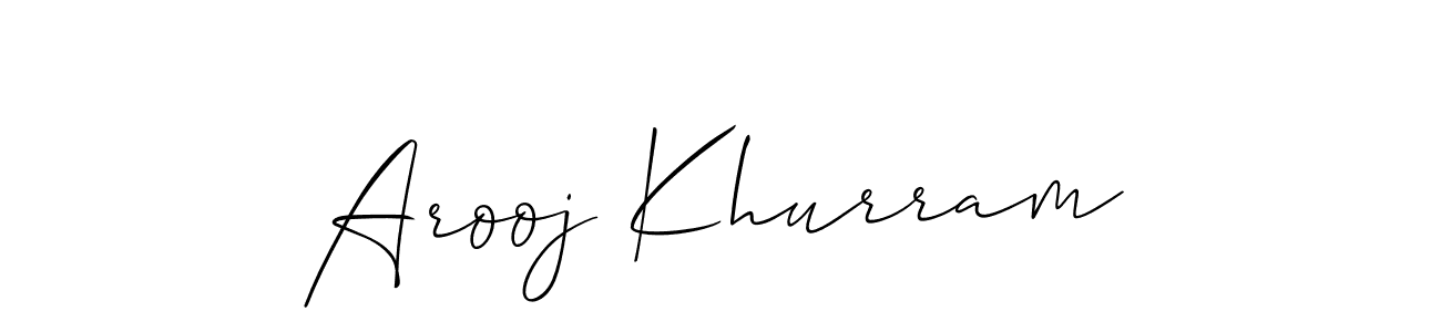 See photos of Arooj Khurram official signature by Spectra . Check more albums & portfolios. Read reviews & check more about Allison_Script font. Arooj Khurram signature style 2 images and pictures png