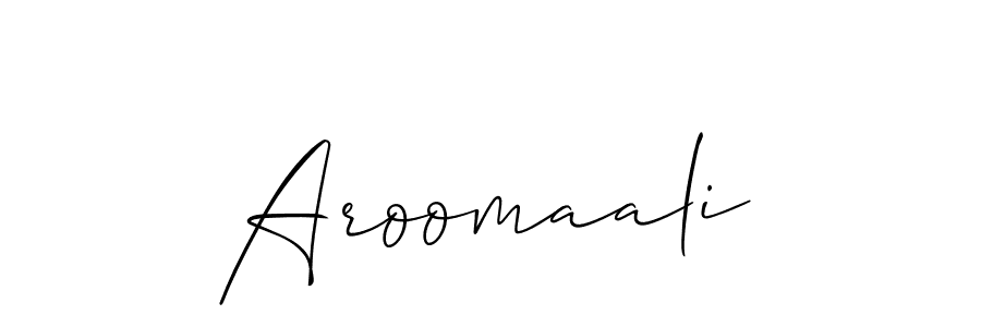 Also You can easily find your signature by using the search form. We will create Aroomaali name handwritten signature images for you free of cost using Allison_Script sign style. Aroomaali signature style 2 images and pictures png